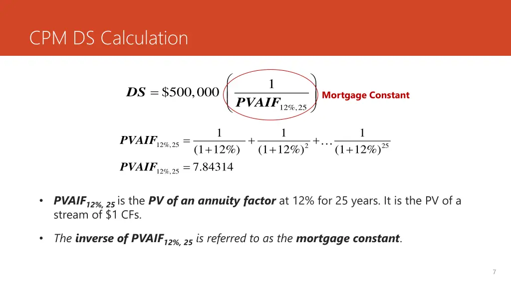 cpm ds calculation 2