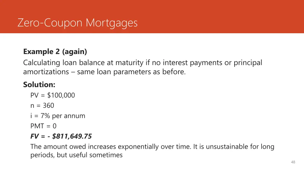 zero coupon mortgages 1