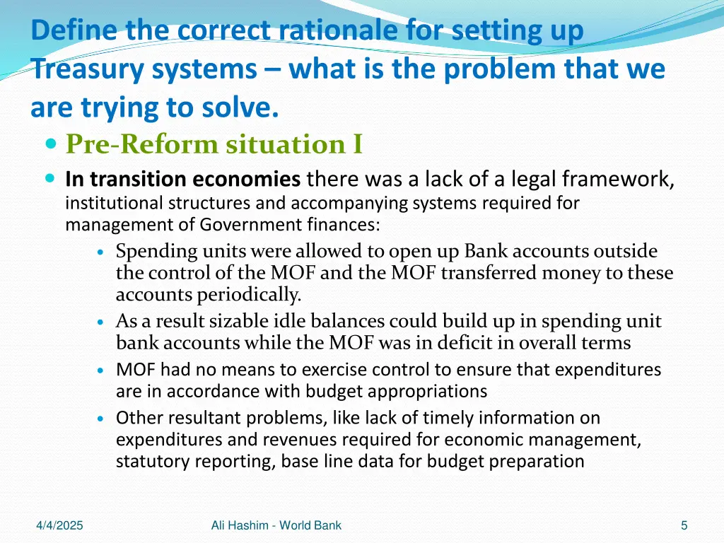 define the correct rationale for setting