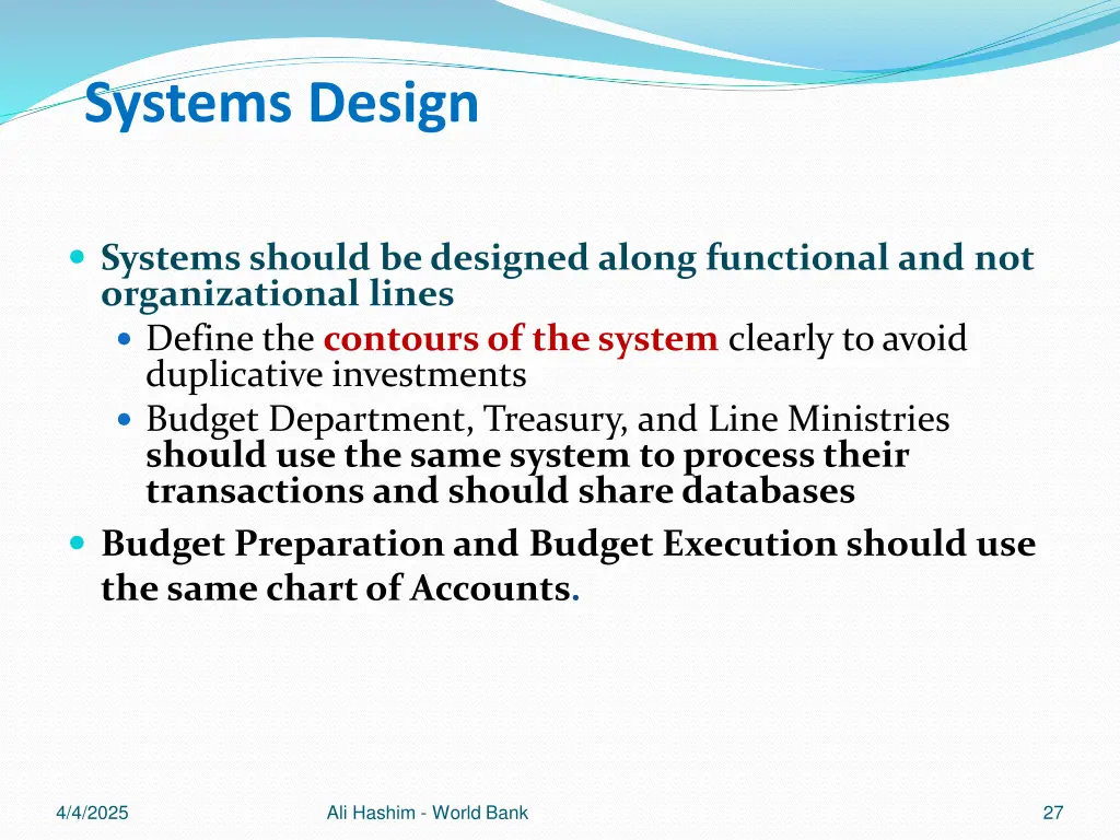 systems design