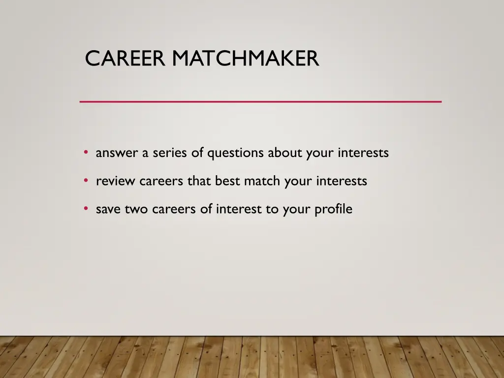 career matchmaker