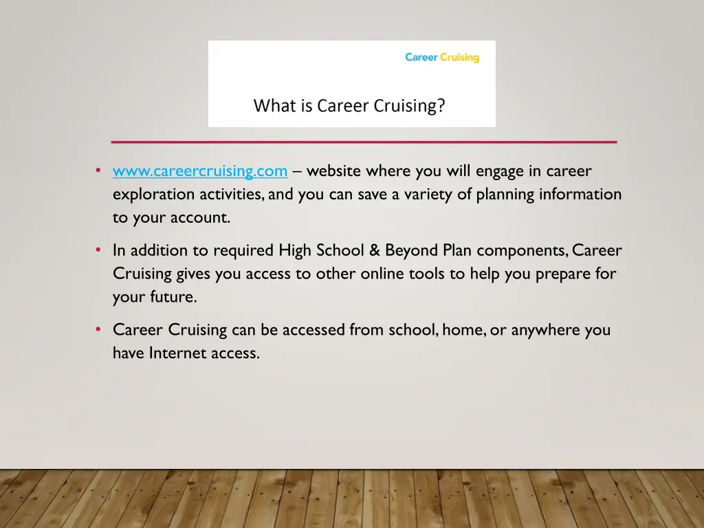 www careercruising com website where you will