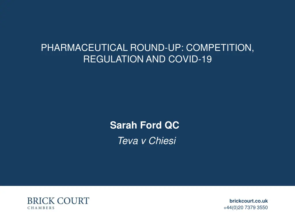 pharmaceutical round up competition regulation 3