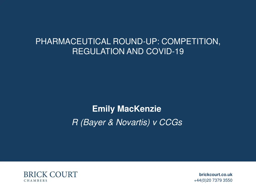 pharmaceutical round up competition regulation 5