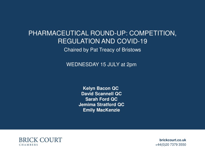 pharmaceutical round up competition regulation