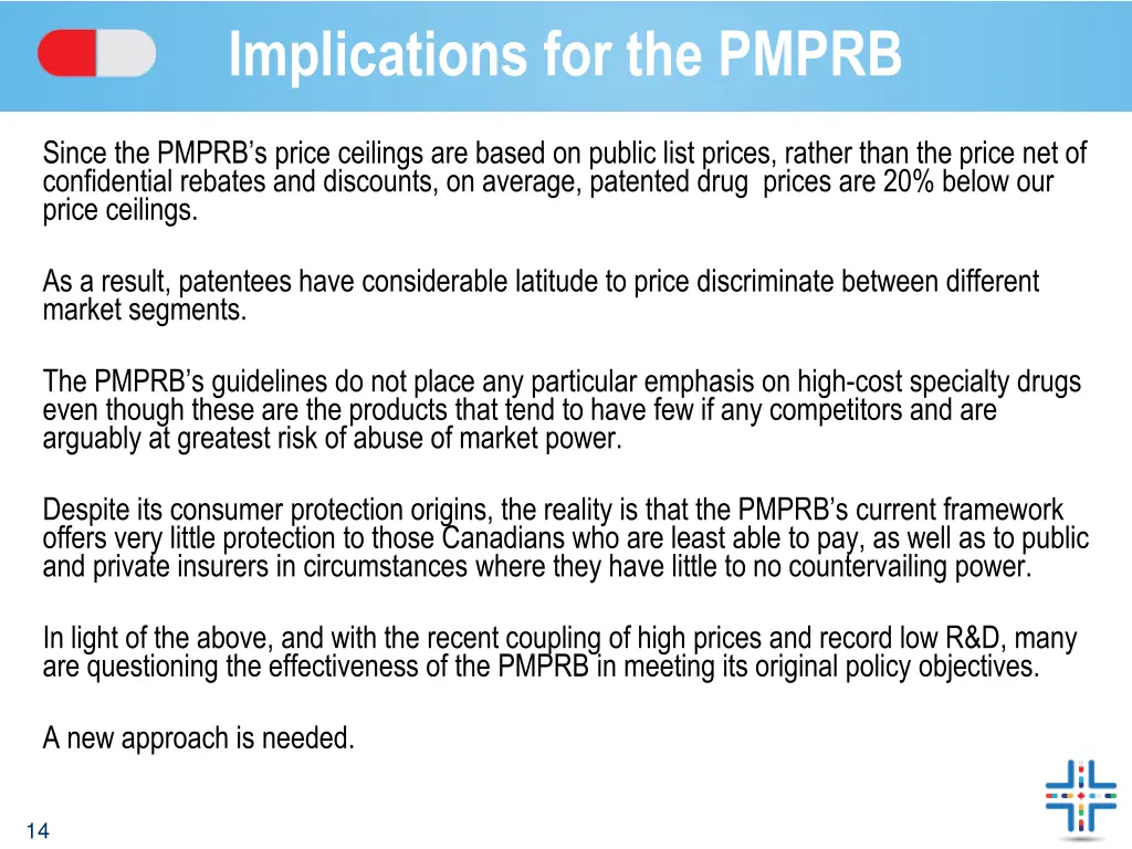 implications for the pmprb