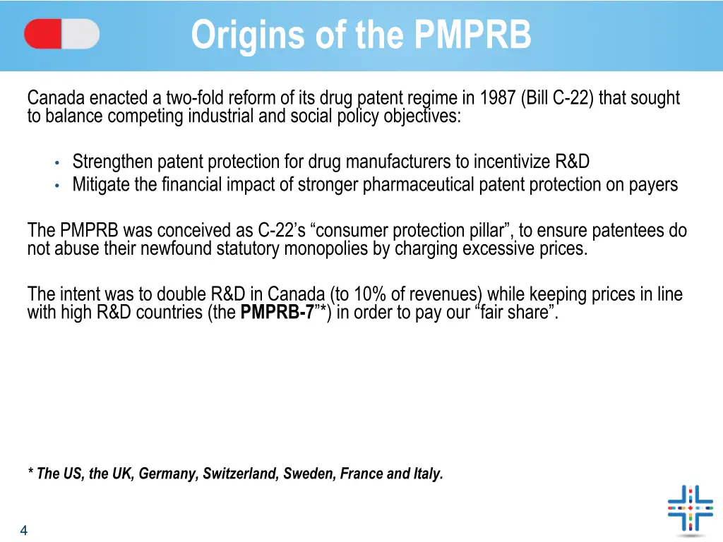 origins of the pmprb