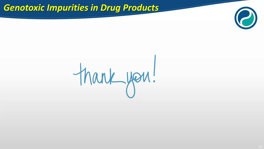 genotoxic impurities in drug products