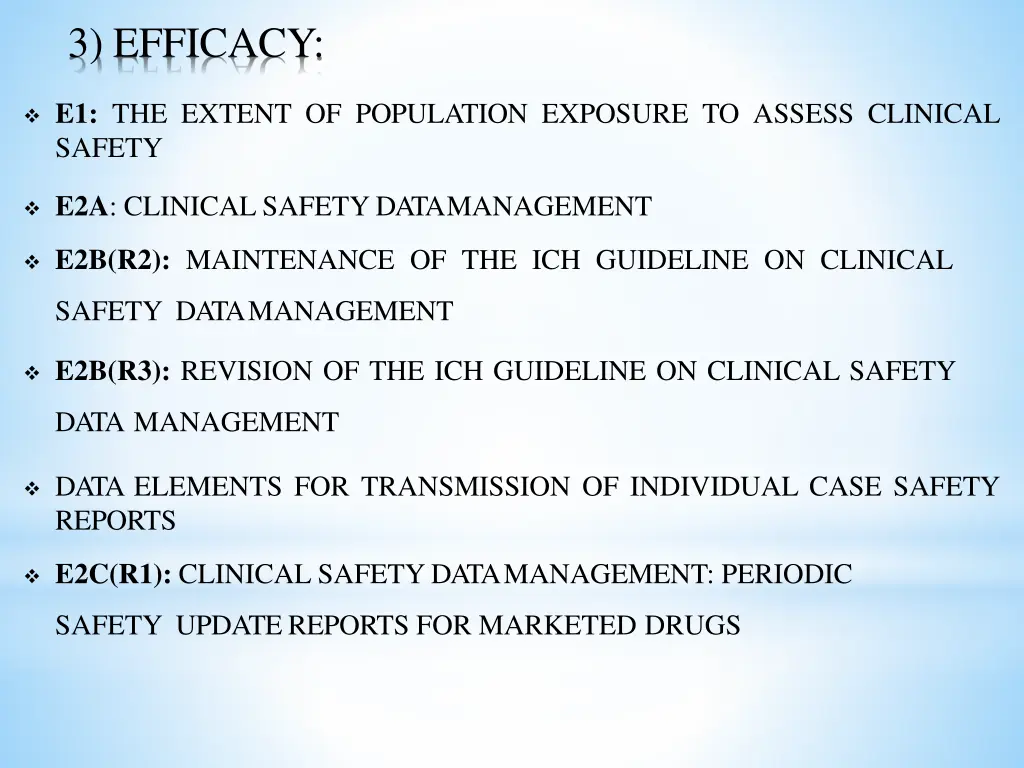 3 efficacy