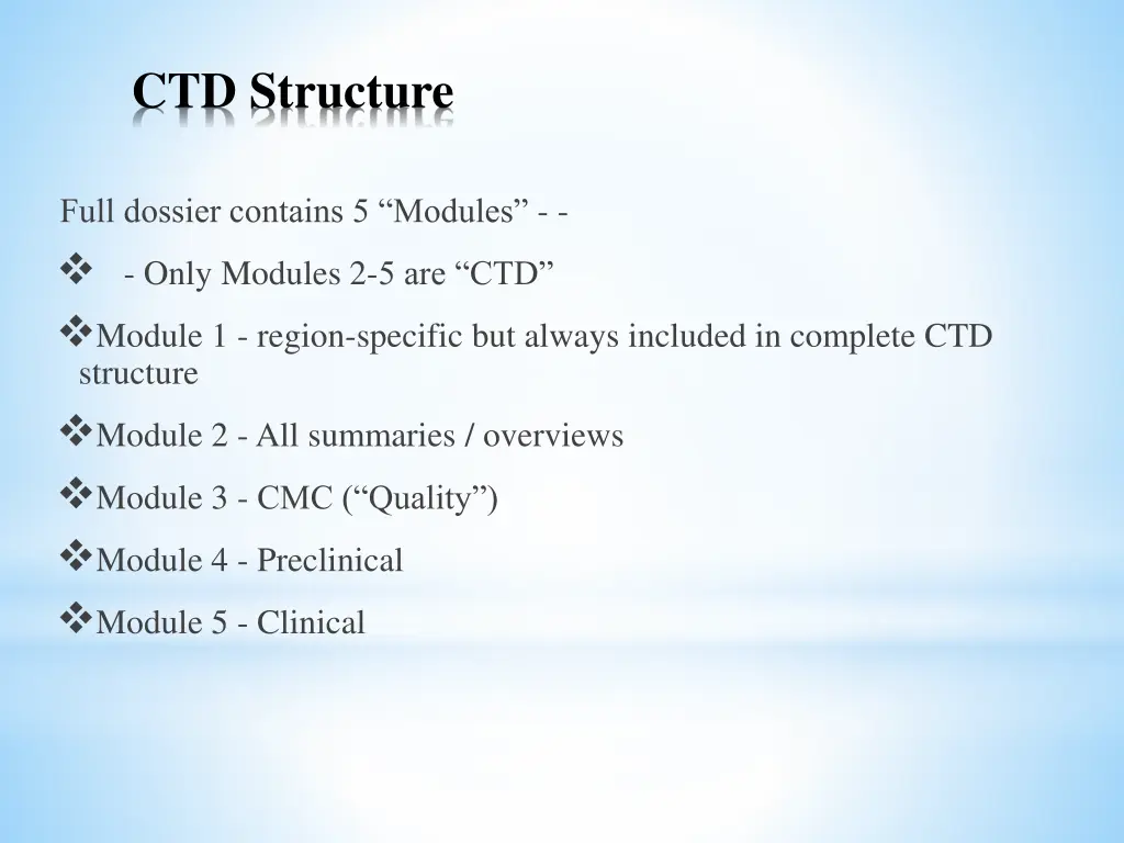 ctd structure