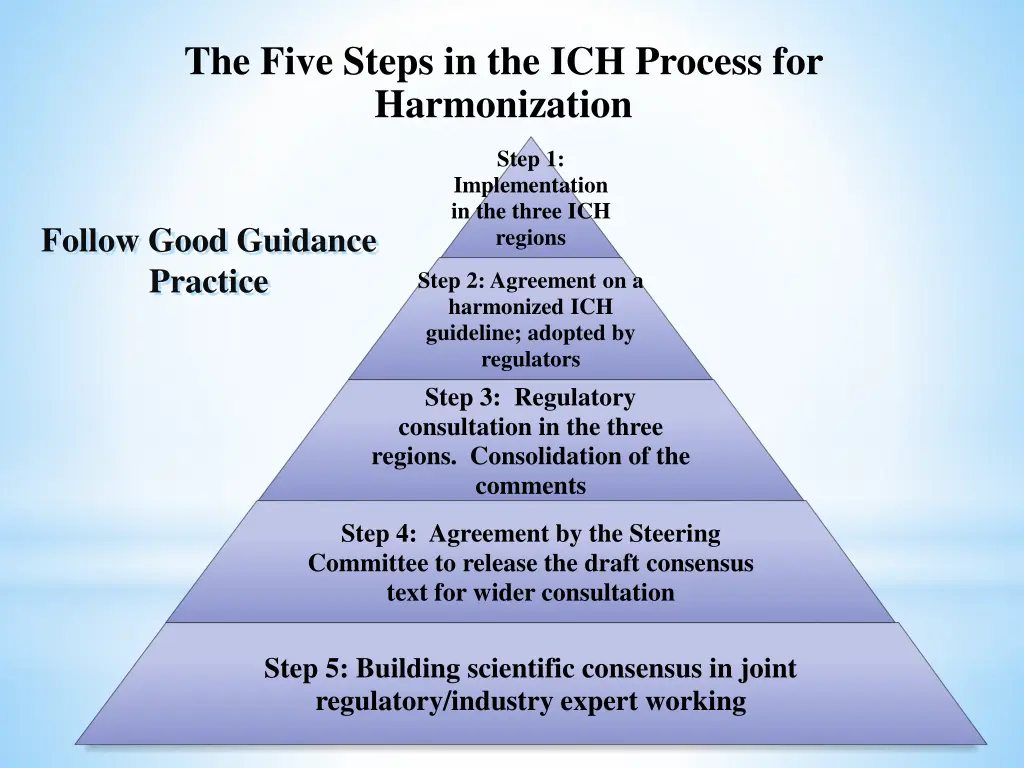 the five steps in the ich process