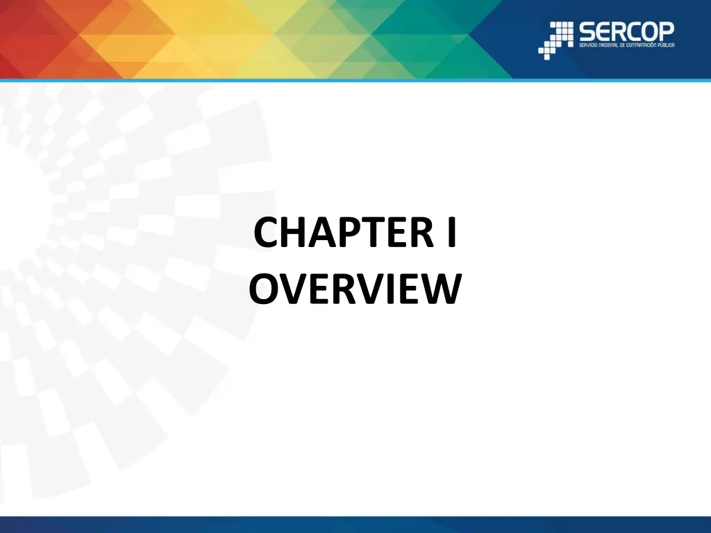 chapter i overview