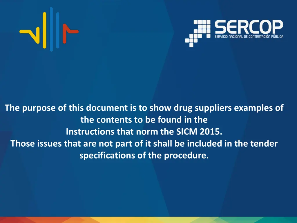 the purpose of this document is to show drug
