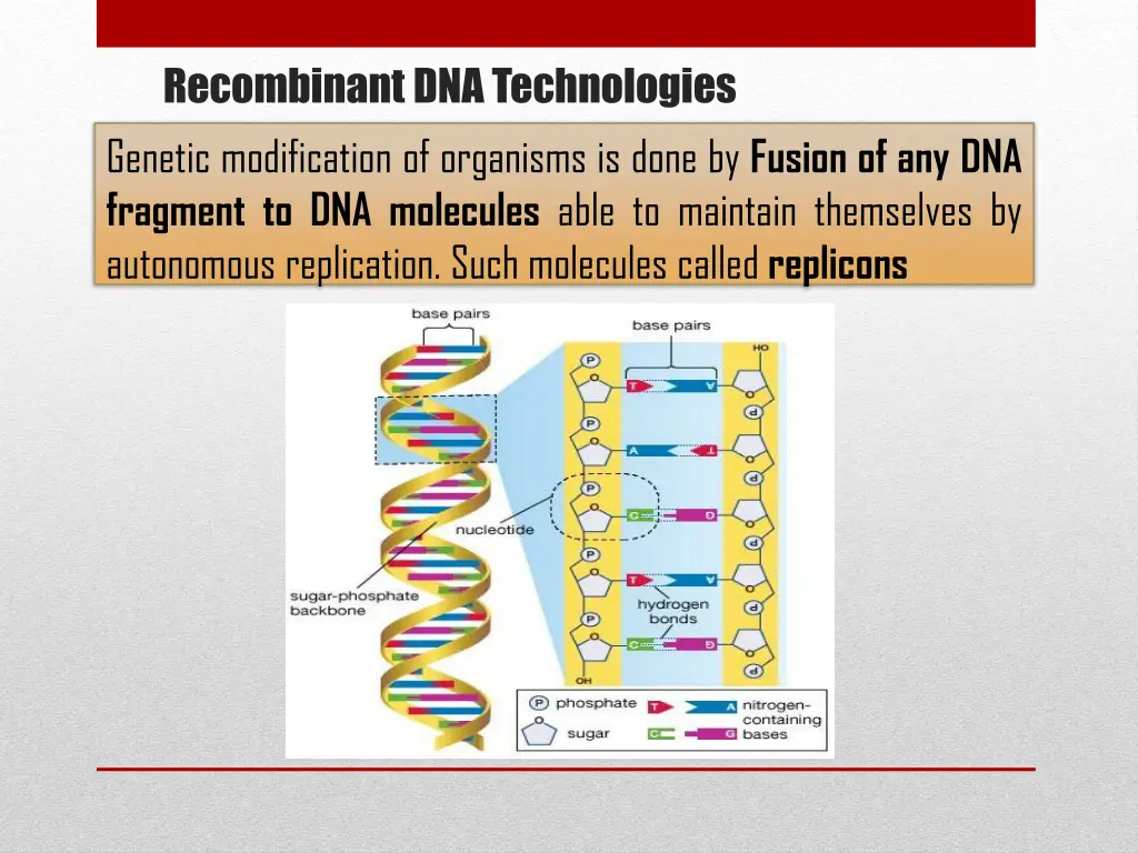 recombinant dna technologies genetic modification