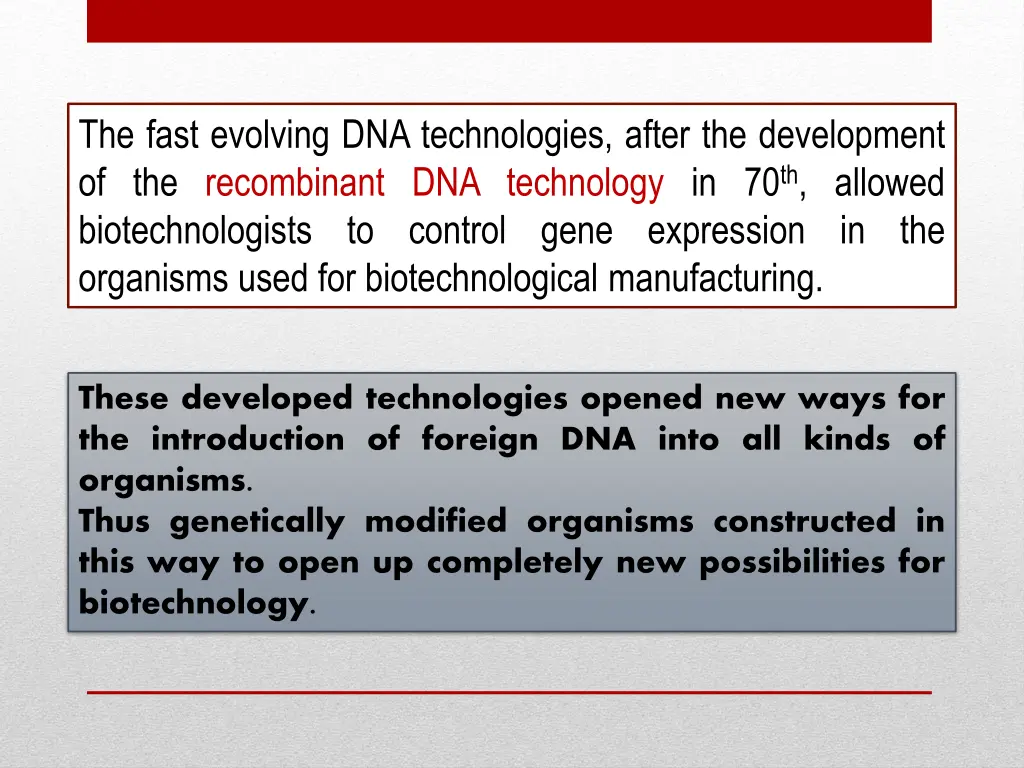 the fast evolving dna technologies after