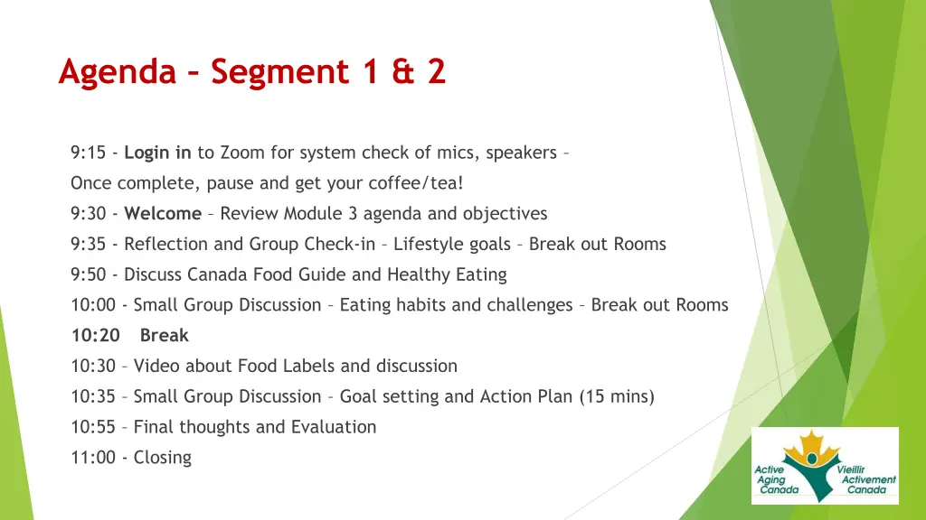 agenda segment 1 2