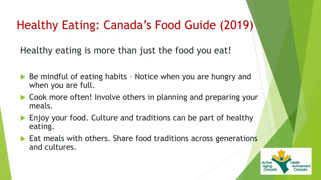 healthy eating canada s food guide 2019 2
