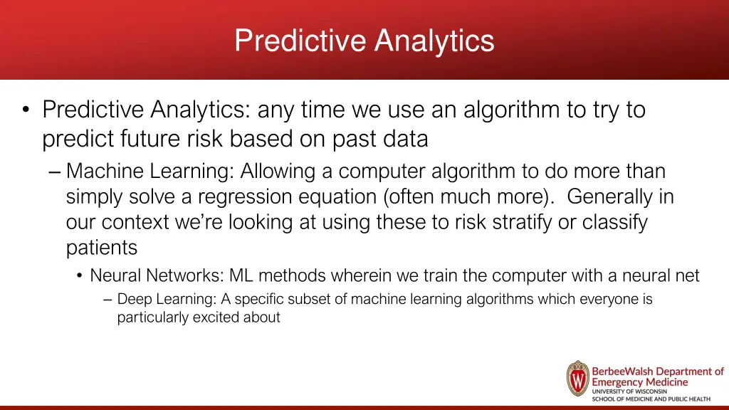 predictive analytics