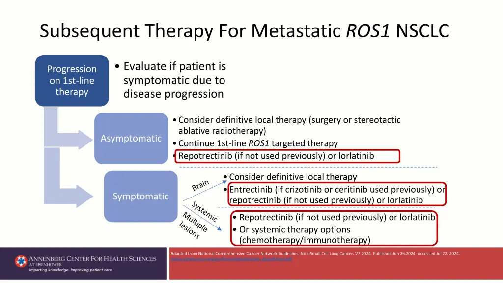 subsequent therapy for metastatic ros1 nsclc