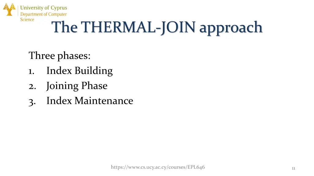 the thermal join approach 1