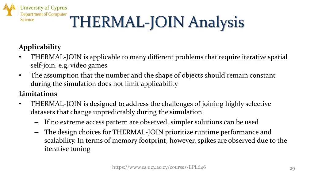 thermal join analysis