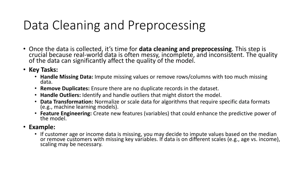 data cleaning and preprocessing