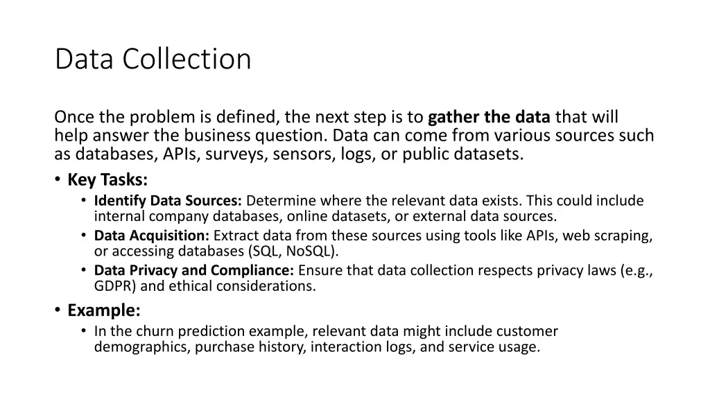 data collection