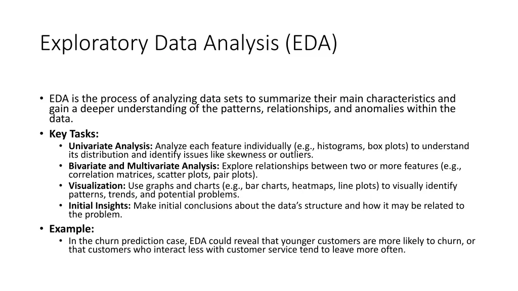 exploratory data analysis eda