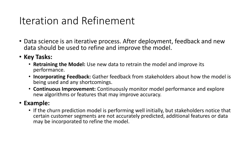iteration and refinement