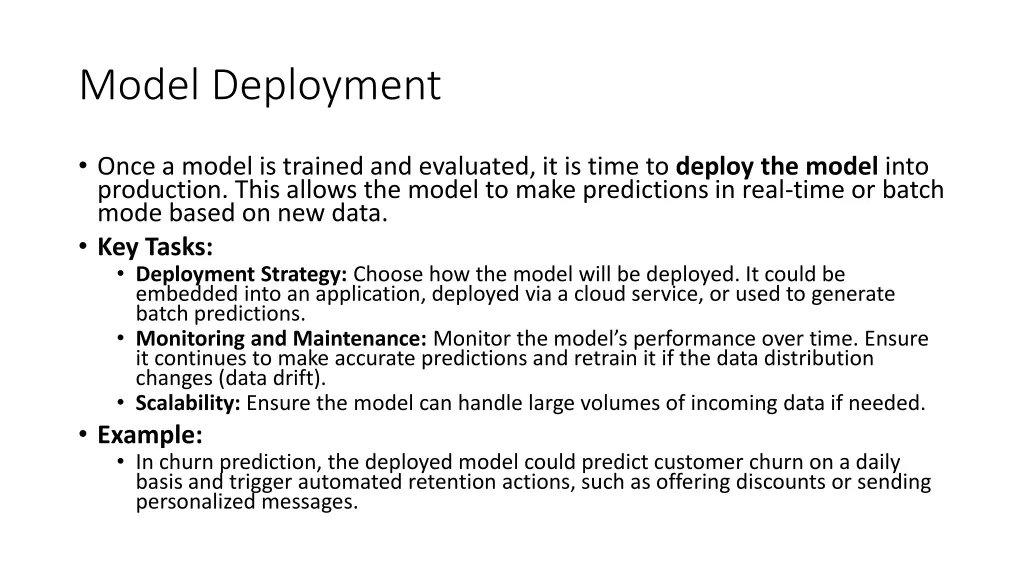 model deployment