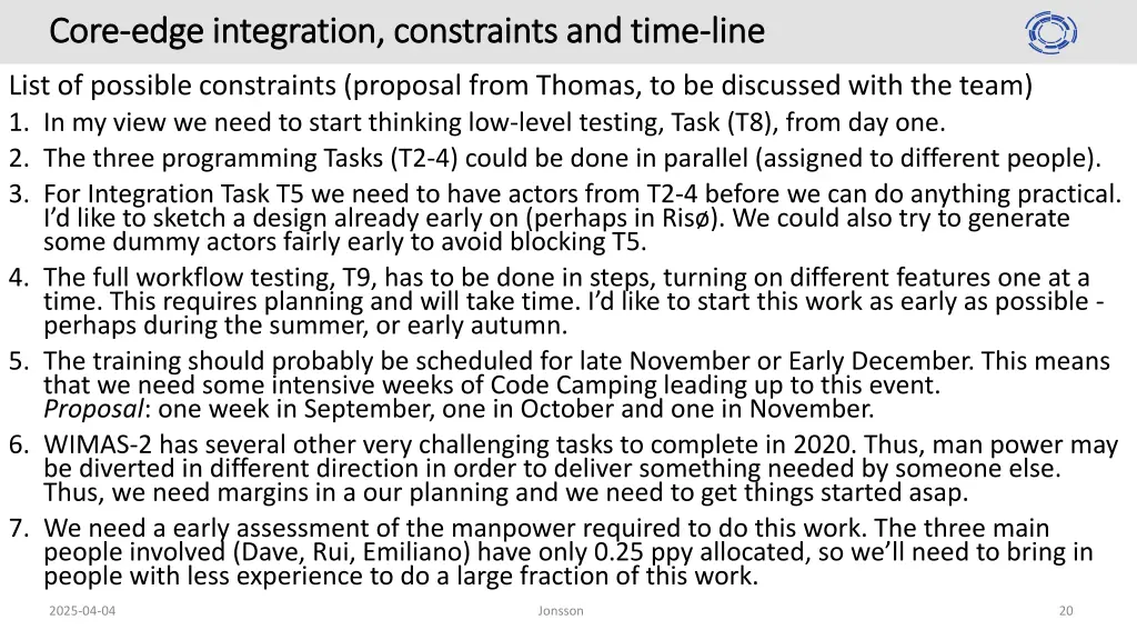 core core edge edge integration constraints