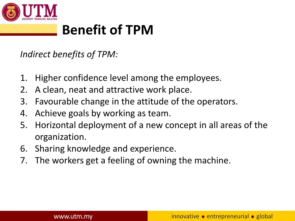 benefit of tpm 1