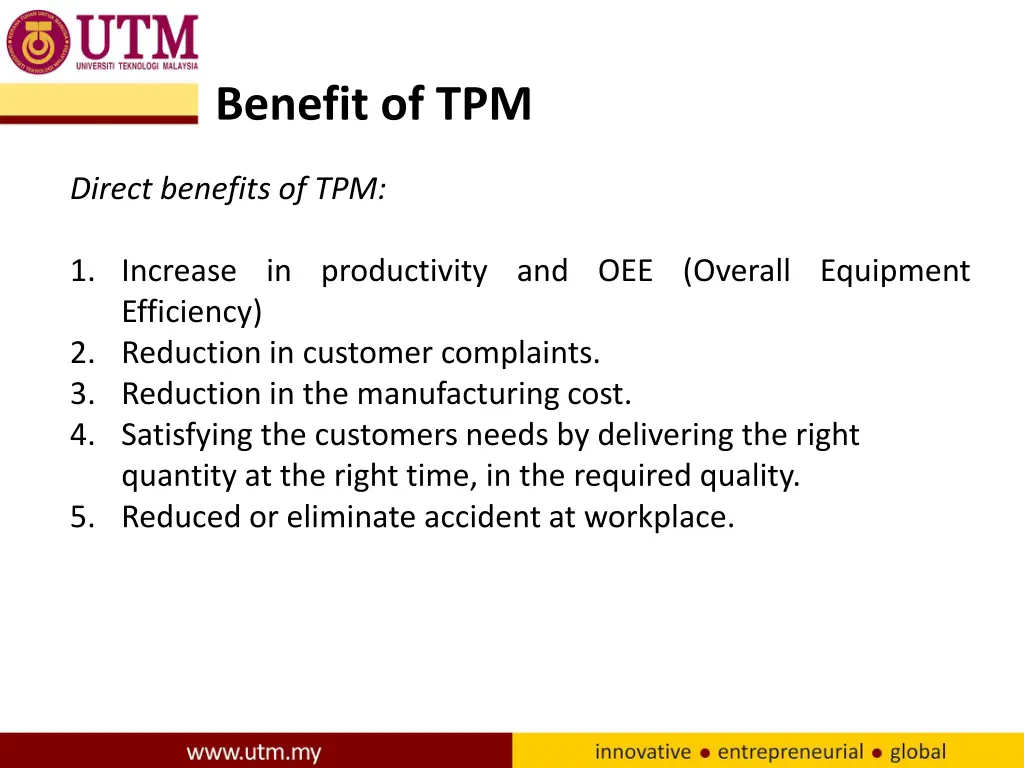 benefit of tpm