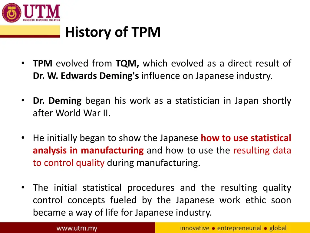 history of tpm