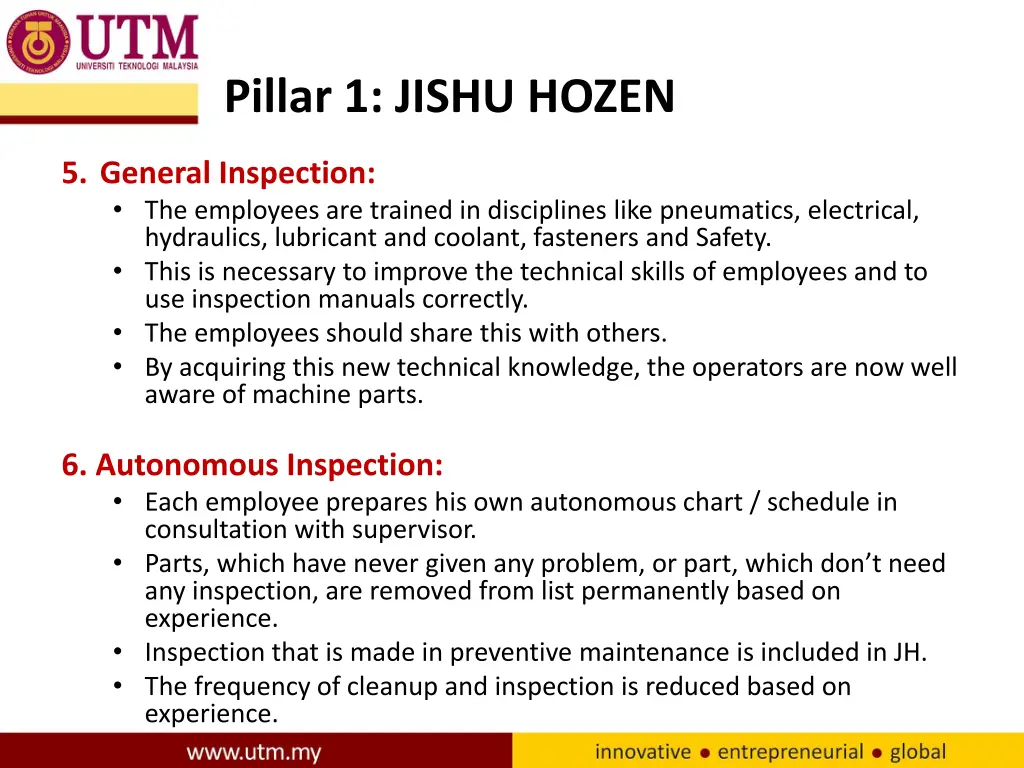 pillar 1 jishu hozen 5