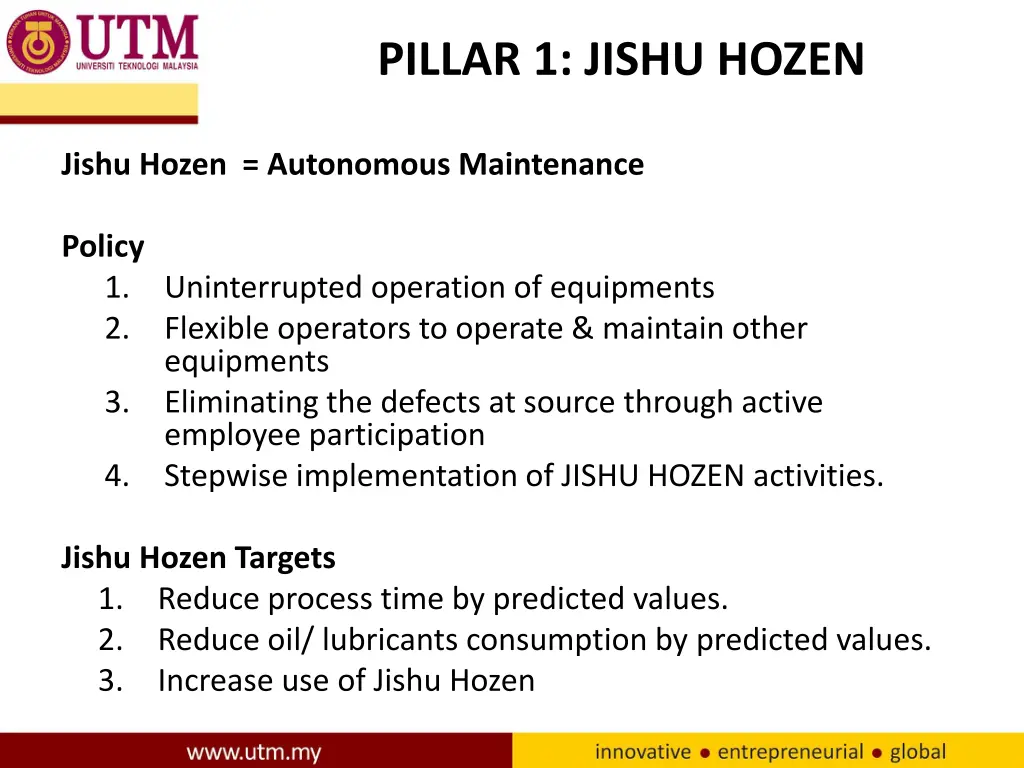 pillar 1 jishu hozen