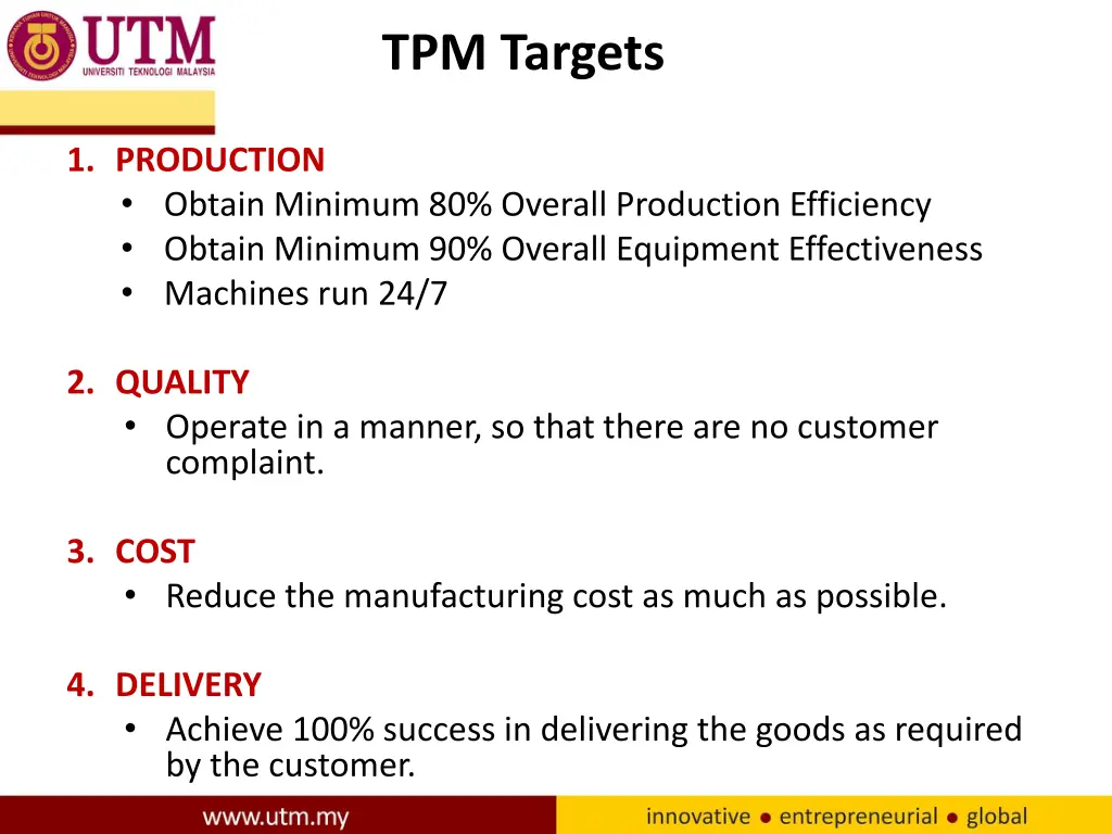 tpm targets