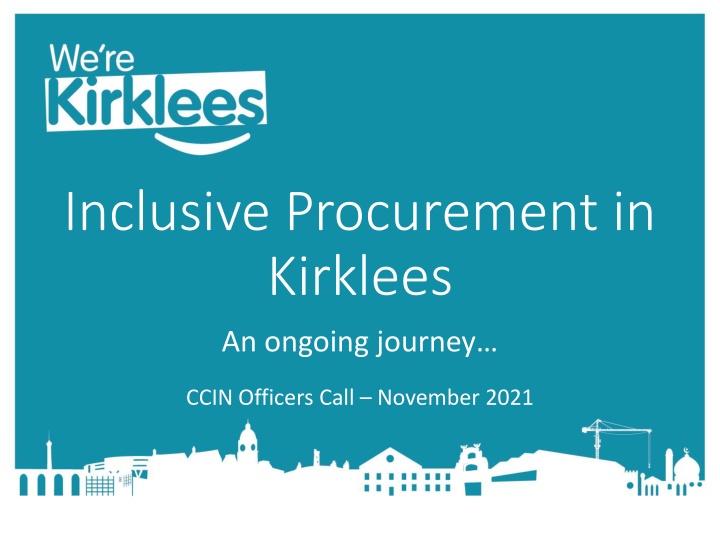 inclusive procurement in kirklees