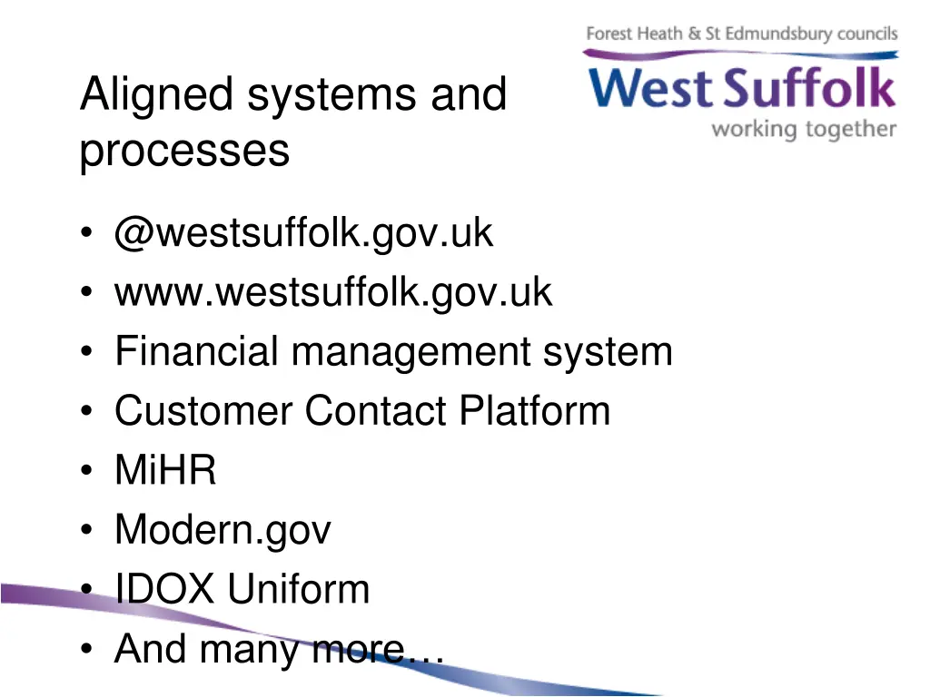 aligned systems and processes 1