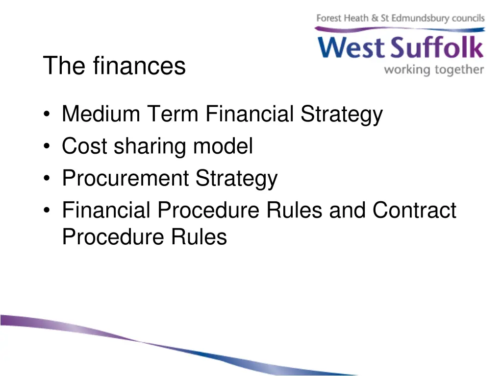 the finances