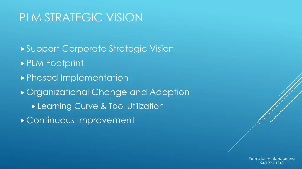 plm strategic vision