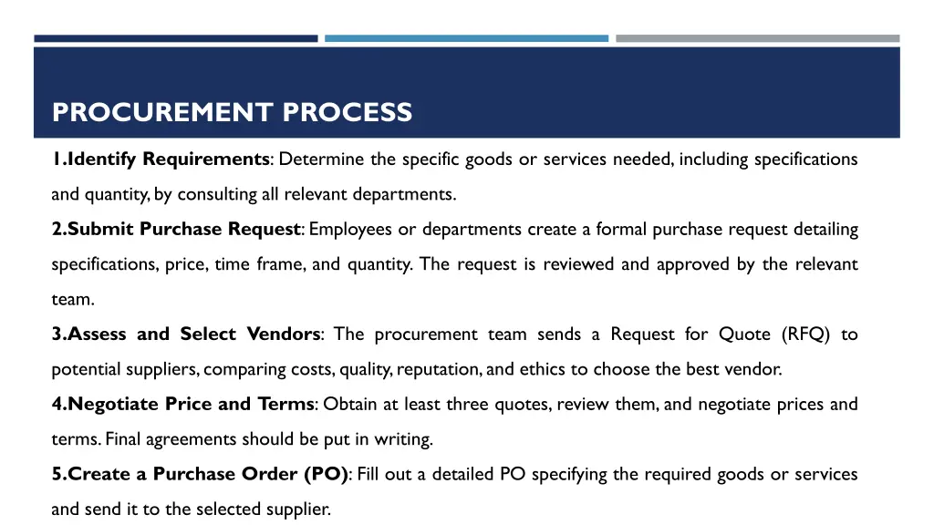 procurement process