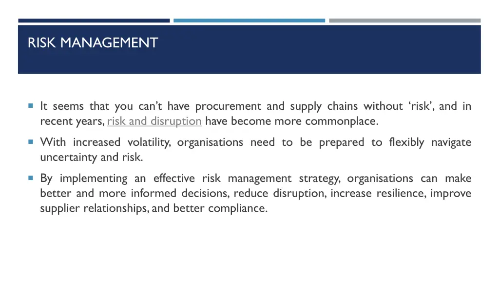risk management