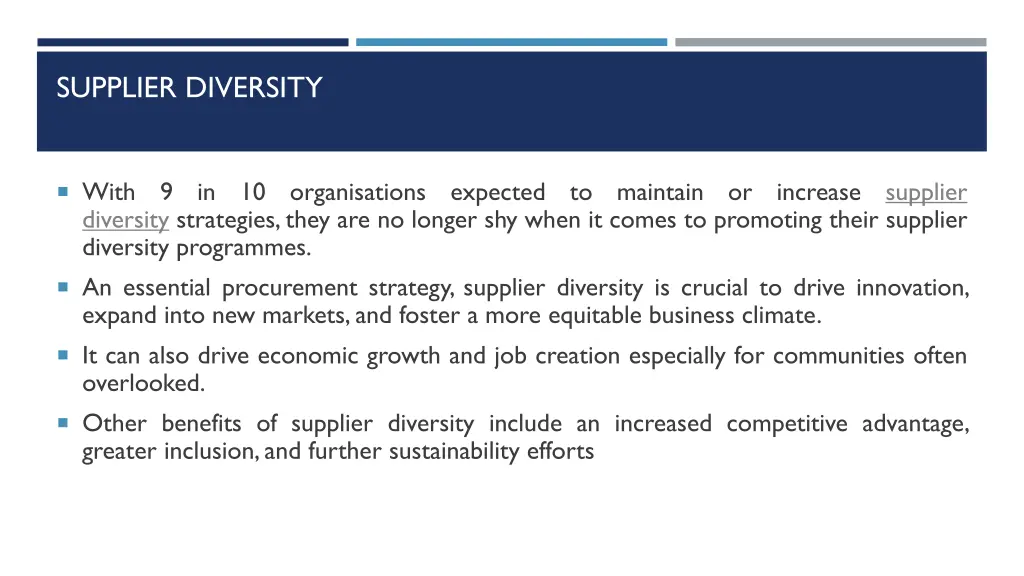 supplier diversity