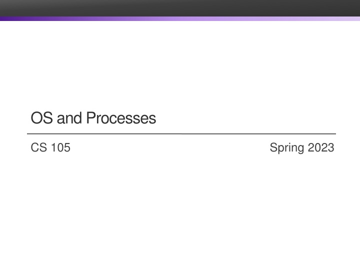 os and processes