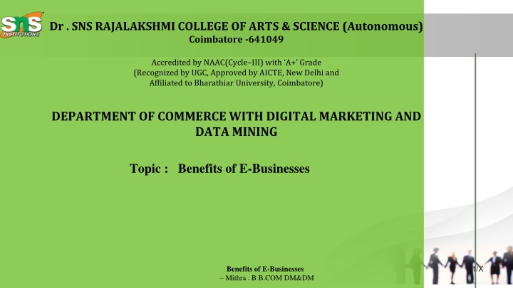 dr sns rajalakshmi college of arts science