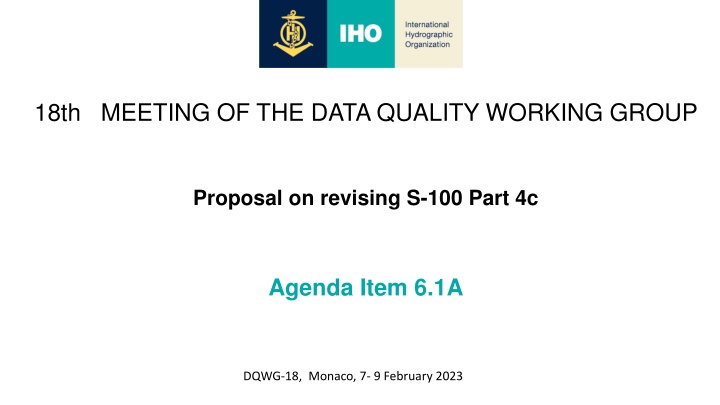18th meeting of the data quality working group