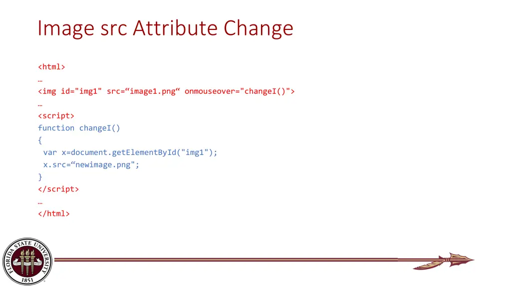 image src attribute change