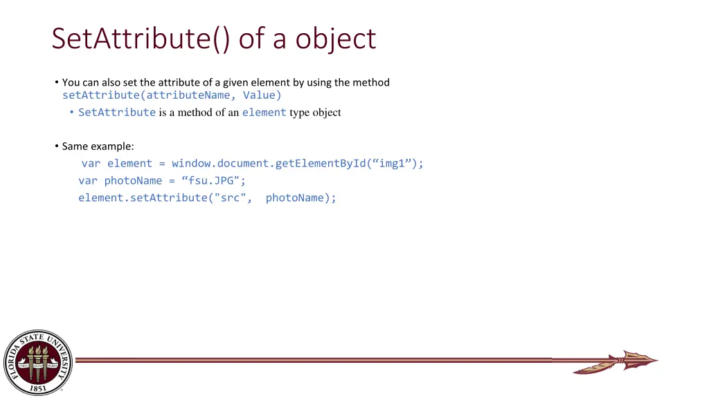 setattribute of a object