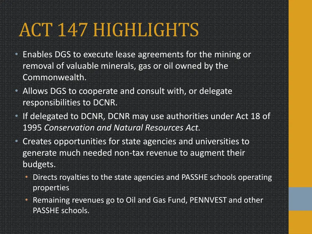 act 147 highlights
